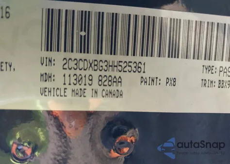 2017 Dodge Charger Se Rwd from USA, damaged, VIN 2C3CDXBG3HH525361